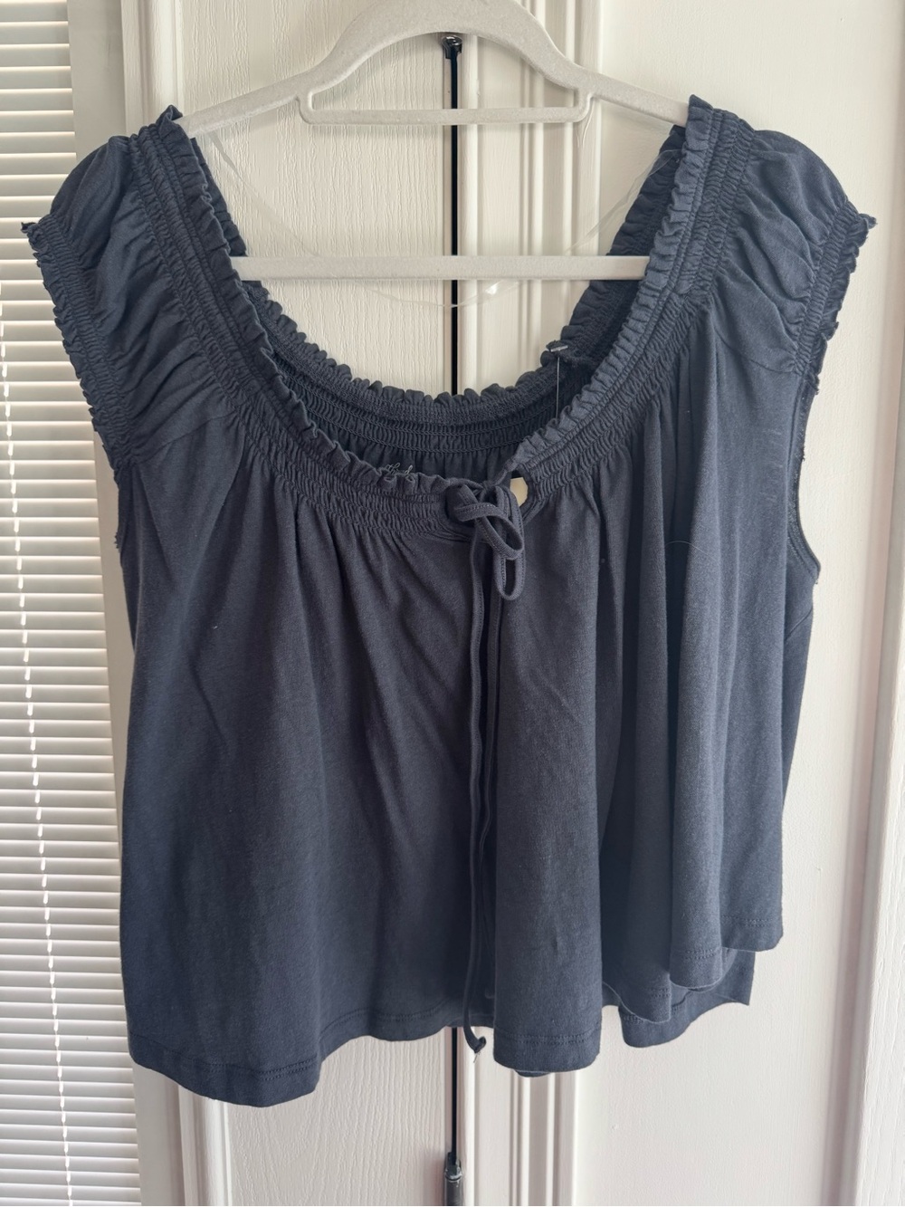 Smocked Scoop Neck Women’s Top